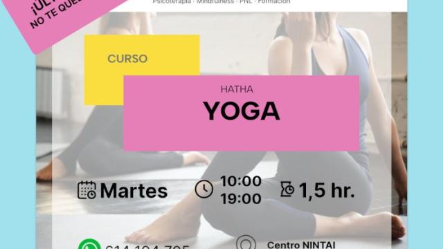 Cartel Curso Hatha Yoga 2026-2027